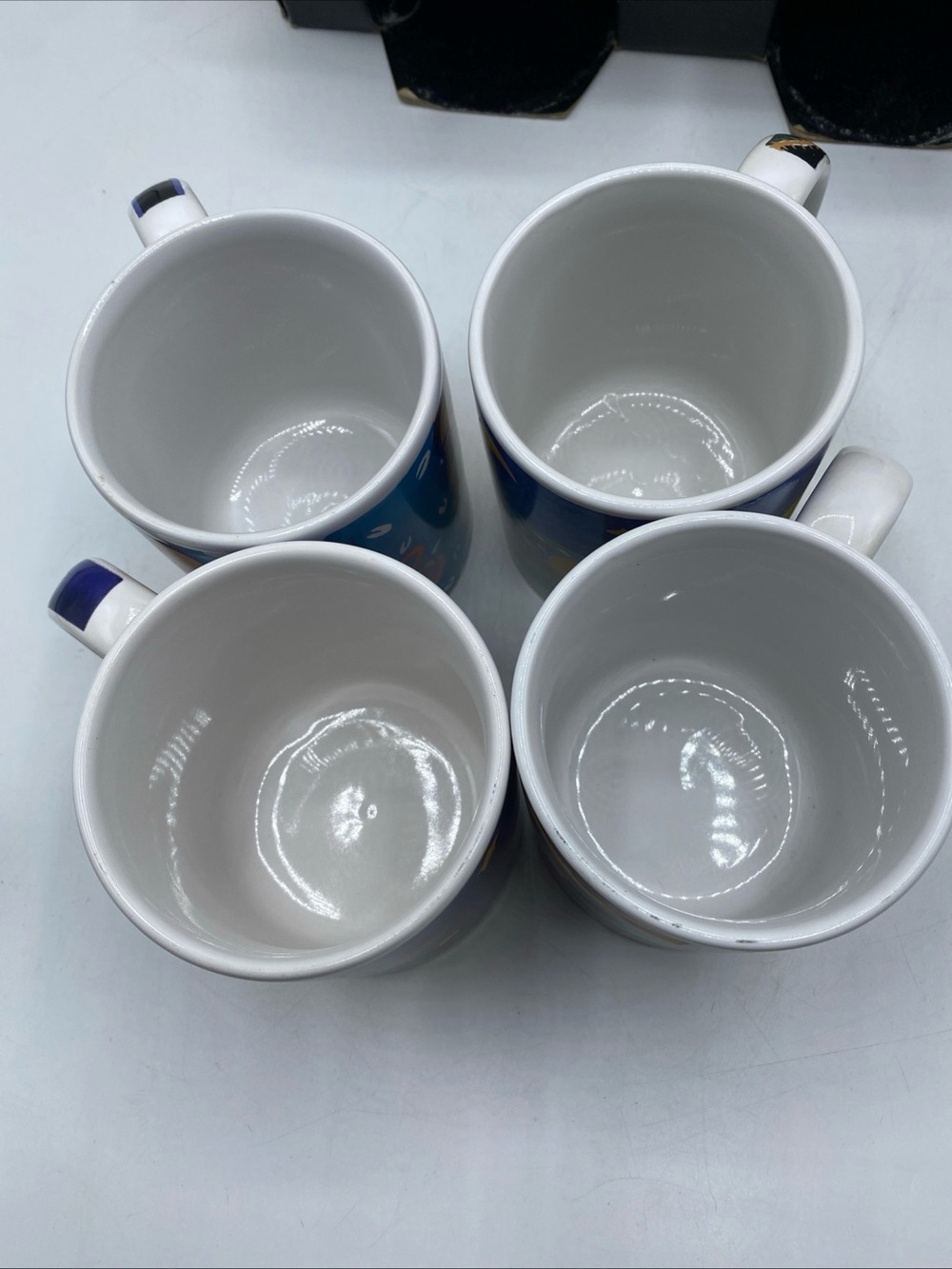 Buon Giorno Abstract Artsy Coffee Ceramic Cup Mugs vintage Mya Kramer Earthy - Picture 5 of 10